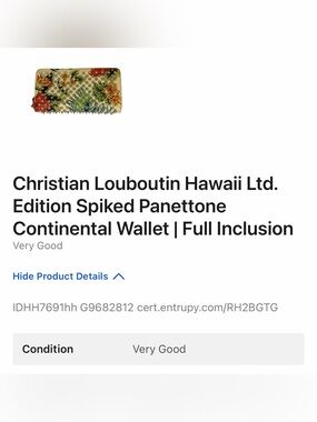 Christian Louboutin Yellow Floral Spiked Continental Wallet